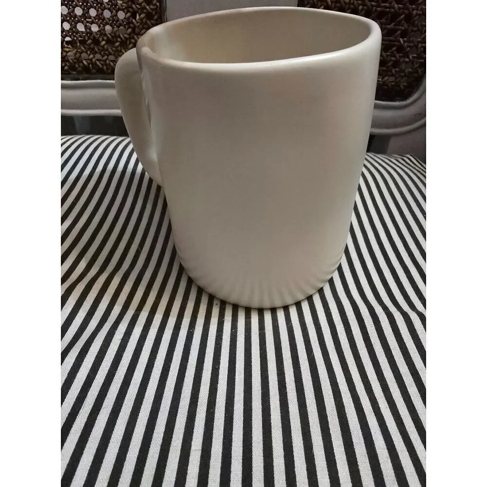 Rae Dunn pumpkin Patch White Coffee Mug Fall Halloween
